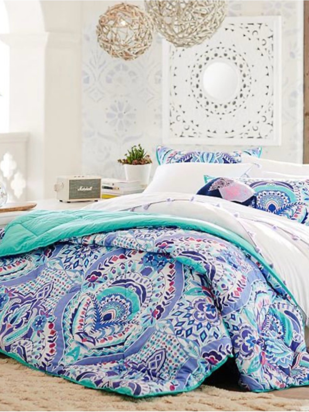 Pottery Barn Teen XL Twin Comforter Blanket Cover 100% Cotton